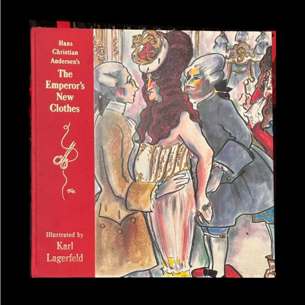 Karl Lagerfeld Illustrated 'The Emperor's New Clothes' Red Edition - Picture 1 of 6